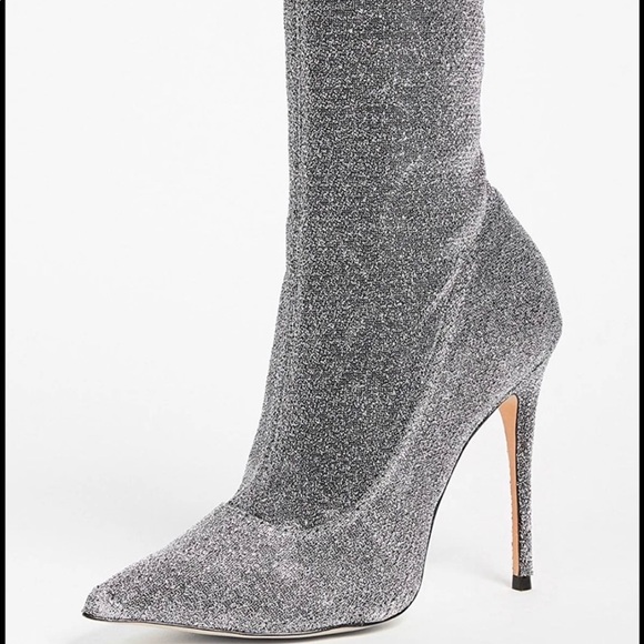 schutz silver boots